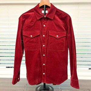 EVEREVE Women's Corduroy Shirt with Pearlized Snap Buttons- Size S